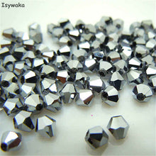 Load image into Gallery viewer, Red Copper Color 100pcs 4mm Bicone Austria Crystal Beads Charm Glass bead Loose Spacer Stone for DIY Jewelry Making
