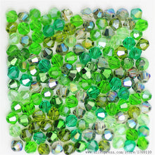 Load image into Gallery viewer, Red Copper Color 100pcs 4mm Bicone Austria Crystal Beads Charm Glass bead Loose Spacer Stone for DIY Jewelry Making
