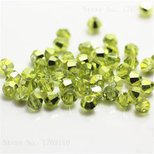 Load image into Gallery viewer, Red Copper Color 100pcs 4mm Bicone Austria Crystal Beads Charm Glass bead Loose Spacer Stone for DIY Jewelry Making
