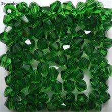 Load image into Gallery viewer, Red Copper Color 100pcs 4mm Bicone Austria Crystal Beads Charm Glass bead Loose Spacer Stone for DIY Jewelry Making
