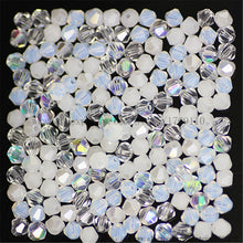 Load image into Gallery viewer, Red Copper Color 100pcs 4mm Bicone Austria Crystal Beads Charm Glass bead Loose Spacer Stone for DIY Jewelry Making
