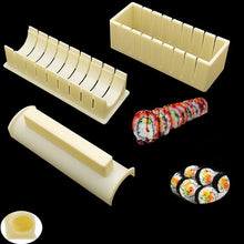 Load image into Gallery viewer, 11Pcs/Set Sushi Maker Equipment Kit,Japanese Rice Ball Cake Roll Mold Sushi Multifunctional Mould Making Sushi Tools
