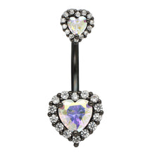 Load image into Gallery viewer, 14G Navel Belly Button Rings Barbell 316L Surgical Stainless Steel Heart Navel Ring Women Belly Piercing Nombril Jewelry
