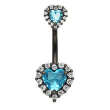 Load image into Gallery viewer, 14G Navel Belly Button Rings Barbell 316L Surgical Stainless Steel Heart Navel Ring Women Belly Piercing Nombril Jewelry
