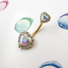 Load image into Gallery viewer, 14G Navel Belly Button Rings Barbell 316L Surgical Stainless Steel Heart Navel Ring Women Belly Piercing Nombril Jewelry
