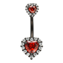 Load image into Gallery viewer, 14G Navel Belly Button Rings Barbell 316L Surgical Stainless Steel Heart Navel Ring Women Belly Piercing Nombril Jewelry
