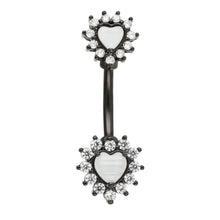 Load image into Gallery viewer, 14g Belly Button Rings 316L Stainless Steel Heart Shape Belly Piercing Sexy Navel Rings Nombril Body Jewelry
