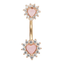 Load image into Gallery viewer, 14g Belly Button Rings 316L Stainless Steel Heart Shape Belly Piercing Sexy Navel Rings Nombril Body Jewelry

