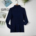 Load image into Gallery viewer, Simple Women Turtleneck Sweater Winter Fashion Pullover Elastic Knit Ladies Jumper Casual Solid Black Female Basic Tops
