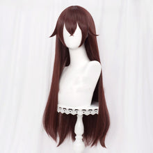 Load image into Gallery viewer, Genshin Impact Zhongli Cosplay Long Christmas Brown Orange Wig Cosplay Anime Wigs Heat Resistant Synthetic Wigs
