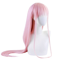 Load image into Gallery viewer, Cos Wig  Hair Anime DARLING in the FRANXX 02 ZERO TWO Long Wig Cosplay Wig Role Play Pink Color
