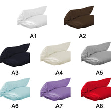 Load image into Gallery viewer, Standard Pure Satin Silk Soft Pillowcase Cover Chair Seat Bedding pillow Cover Square Pillow Cases Bed Linings Multicolor27
