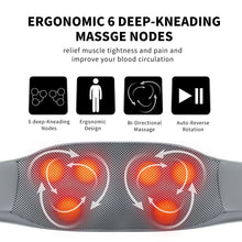 Load image into Gallery viewer, Neck Massager with Heat U Shaped Shawl Electric Back And Neck Massager Instrument Shiatsu Shoulder Pain Relief Ultralight
