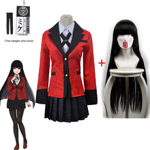 Load image into Gallery viewer, Jabami Yumeko Cosplay Shoes Kakegurui Compulsive Gambler Yumeko Jabami Cosplay Costume and Wigs Halloween Woman Party Costumes

