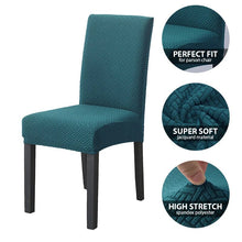 Load image into Gallery viewer, Jacquard Extensible Dining Chair Cover Spandex Slipcover Case for Chairs Kitchen Dining Room Chair Covers Elastic Stretch
