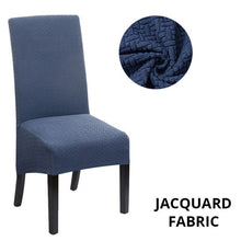 Load image into Gallery viewer, Jacquard Extra Large XL Dining Chair Cover Stretch Spandex Elastic Long Back Chair Slipcover Case for Chairs Kitchen Banquet

