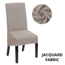 Load image into Gallery viewer, Jacquard Extra Large XL Dining Chair Cover Stretch Spandex Elastic Long Back Chair Slipcover Case for Chairs Kitchen Banquet
