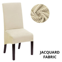 Load image into Gallery viewer, Jacquard Extra Large XL Dining Chair Cover Stretch Spandex Elastic Long Back Chair Slipcover Case for Chairs Kitchen Banquet
