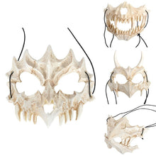 Load image into Gallery viewer, Anime Dragon God Skeleton Half Face Mask Halloween Cosplay Costume Prop X7YA
