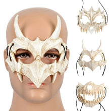 Load image into Gallery viewer, Anime Dragon God Skeleton Half Face Mask Halloween Cosplay Costume Prop X7YA

