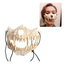 Load image into Gallery viewer, Anime Dragon God Skeleton Half Face Mask Halloween Cosplay Costume Prop X7YA
