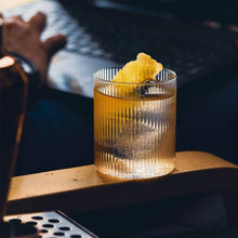 Load image into Gallery viewer, Japanese-Style Ripple Whisky Glass Vertical Lines  Coffee Cup Transparent Beer Mug  Drinking Glass For Juice 2021 Hot Selling
