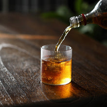 Load image into Gallery viewer, Japanese-Style Ripple Whisky Glass Vertical Lines  Coffee Cup Transparent Beer Mug  Drinking Glass For Juice 2021 Hot Selling
