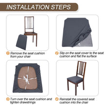 Load image into Gallery viewer, Stretch Elastic Dining Room Chair Seat Covers Universal Removable Washable Cover Protector Cushion Slipcover
