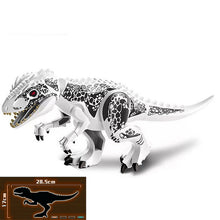 Load image into Gallery viewer, Jurassic Dinosaur Park Dinos World Building Blocks Animals Tyrannosaurus Rex Indominus I-Rex Blue Figures Triceratops Toys
