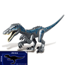 Load image into Gallery viewer, Jurassic Dinosaur Park Dinos World Building Blocks Animals Tyrannosaurus Rex Indominus I-Rex Blue Figures Triceratops Toys
