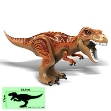 Load image into Gallery viewer, Jurassic Dinosaur Park Dinos World Building Blocks Animals Tyrannosaurus Rex Indominus I-Rex Blue Figures Triceratops Toys

