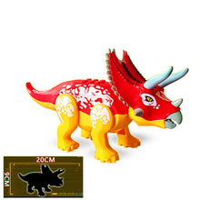 Load image into Gallery viewer, Jurassic Dinosaur Park Dinos World Building Blocks Animals Tyrannosaurus Rex Indominus I-Rex Blue Figures Triceratops Toys
