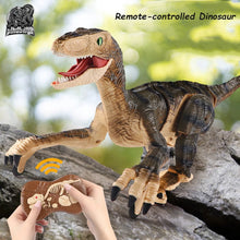 Load image into Gallery viewer, Jurassic Raptor Remote Control Dinosaur Toys 2.4G Simulation Walking RC Dinosaur Robot Lighting Sound Dino Toy Kids Xmas Gift
