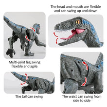 Load image into Gallery viewer, Jurassic Raptor Remote Control Dinosaur Toys 2.4G Simulation Walking RC Dinosaur Robot Lighting Sound Dino Toy Kids Xmas Gift

