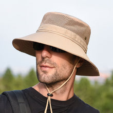 Load image into Gallery viewer, Men's Panama Bucket Hat Outdoor Sun Protection Hats For Men Fashion Summer Hat Sun visor Fisherman's Hat Anti-UV Sun Hat

