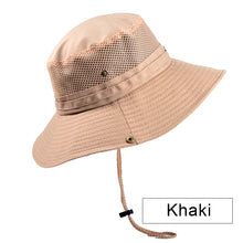 Load image into Gallery viewer, Men's Panama Bucket Hat Outdoor Sun Protection Hats For Men Fashion Summer Hat Sun visor Fisherman's Hat Anti-UV Sun Hat
