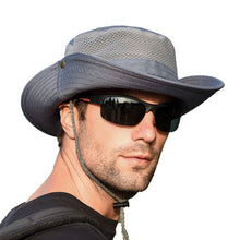 Load image into Gallery viewer, Men's Panama Bucket Hat Outdoor Sun Protection Hats For Men Fashion Summer Hat Sun visor Fisherman's Hat Anti-UV Sun Hat
