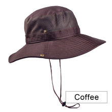 Load image into Gallery viewer, Men's Panama Bucket Hat Outdoor Sun Protection Hats For Men Fashion Summer Hat Sun visor Fisherman's Hat Anti-UV Sun Hat
