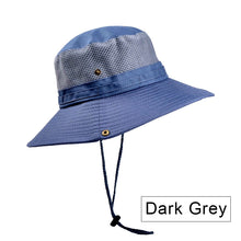 Load image into Gallery viewer, Men's Panama Bucket Hat Outdoor Sun Protection Hats For Men Fashion Summer Hat Sun visor Fisherman's Hat Anti-UV Sun Hat
