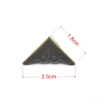 Load image into Gallery viewer, 20PCS Antique Jewelry Box Corner Wooden Case Protector Bronze Tone Flower Pattern Carved Metal Home Decor Crafts
