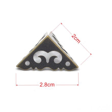 Load image into Gallery viewer, 20PCS Antique Jewelry Box Corner Wooden Case Protector Bronze Tone Flower Pattern Carved Metal Home Decor Crafts
