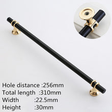 Load image into Gallery viewer, Doorknob Modern Zinc Alloy Black Gold Door Handles Kitchen Cabinet Handles Solid Drawer Knobs Fashion Furniture Handle Hardware
