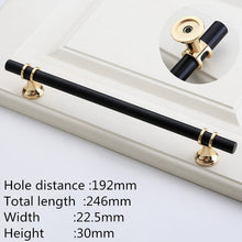 Load image into Gallery viewer, Doorknob Modern Zinc Alloy Black Gold Door Handles Kitchen Cabinet Handles Solid Drawer Knobs Fashion Furniture Handle Hardware
