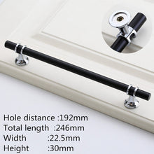 Load image into Gallery viewer, Doorknob Modern Zinc Alloy Black Gold Door Handles Kitchen Cabinet Handles Solid Drawer Knobs Fashion Furniture Handle Hardware
