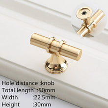 Load image into Gallery viewer, Doorknob Modern Zinc Alloy Black Gold Door Handles Kitchen Cabinet Handles Solid Drawer Knobs Fashion Furniture Handle Hardware
