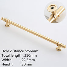 Load image into Gallery viewer, Doorknob Modern Zinc Alloy Black Gold Door Handles Kitchen Cabinet Handles Solid Drawer Knobs Fashion Furniture Handle Hardware
