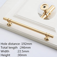 Load image into Gallery viewer, Doorknob Modern Zinc Alloy Black Gold Door Handles Kitchen Cabinet Handles Solid Drawer Knobs Fashion Furniture Handle Hardware
