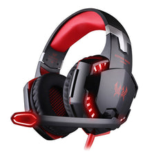 Load image into Gallery viewer, Gaming Headphones Headset Deep Bass Stereo wired gamer Earphone Microphone with backlit for PS4 phone PC Laptop
