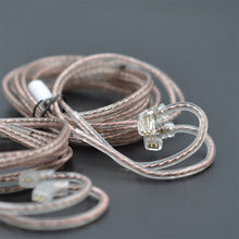 Load image into Gallery viewer, KZ ZS10 ZSN EDX Pro High Purity Oxygen-Free Copper Flat Upgrade Cable 2 Pin 0.75/0.78mm B/C Pin 3.5mm Silver Plated OFC Wire
