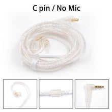 Load image into Gallery viewer, KZ ZS10 ZSN ZEX PRO In Ear Cable High-Purity Oxygen-Free Copper Twisted Upgrade Cable 2pin Cable For KZ ZEX Silver plated Cable
